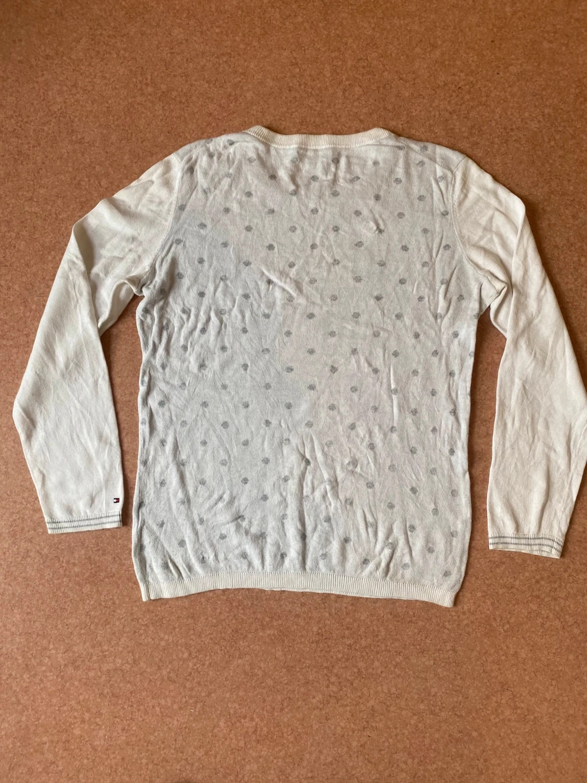 Blusa Tommy Hilfiger de bolinhas creme tamanho M – photo 3